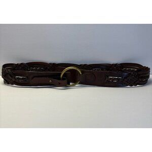 Brown Weaved‎ Leather Belt